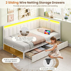 DICTAC Corner Twin XL Bed Frame - Image 5
