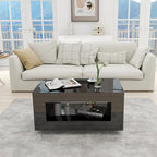 35" High Gloss Wood Coffee Table - Image 6