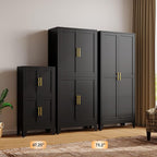 GAIOUS 47.25" Metal Storage Cabinet, Freestanding Bathroom Cabinet, Pantry - Image 9