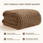 L'AGRATY Chunky Knit Throw Blanket - Image 3