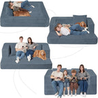 Futon Sofa Bed with Pillow, 3-in-1 Sleeper Sofa Bed with Removable Cover - Image 9