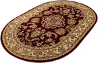 Rugs.com Aditi Collection Rug – 5x8 Oval Red Medium-Pile Rug Perfect - Image 2