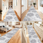 HEBE Hallway Runner Rug 3'x20', Washable Non Slip Kitchen Rug Runner | Soft - Image 6