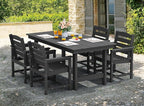 SERWALL Patio Dining Table Sets 5-Piece, Outdoor HDPE Dining Furniture Set - Image 6