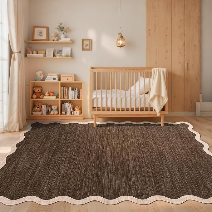 GarveeHome Scalloped Washable Area Rugs 5x7 Rug - Image 2