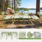 Camping Chair Set of 3, Outdoor Folding Camping Chairs - Image 5