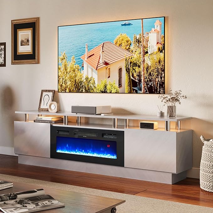 80" TV Stand & Entertainment Center, Media Console by Unknown
