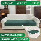 OHSIO Couch Cushion Covers for Sectional Sofa, Stretch Soft Sofa Slipcovers - Image 2