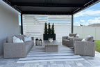 PURPLE LEAF Patio Furniture Set 6 Pieces Outdoor Conversation Sets PP Rope - Image 2