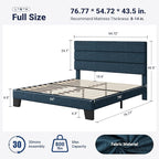 Allewie Full Size Platform Bed Frame - Image 2