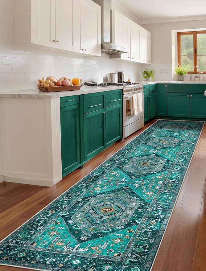 SERISSA 2'6"x12' Washable Non Slip Boho Runner Rug - Image 2