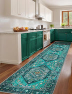 SERISSA 2'6"x12' Washable Non Slip Boho Runner Rug - Image 2
