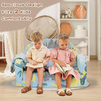 Extra Wide Kids Couch, 2-in-1 Soft Toddler Couch - Image 3