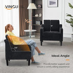 VINGLI Living Room Chairs Set of 2, Play Room - Image 4