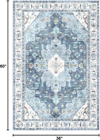 SERISSA 3x5 Washable Non Slip Boho Area Rug - Image 2