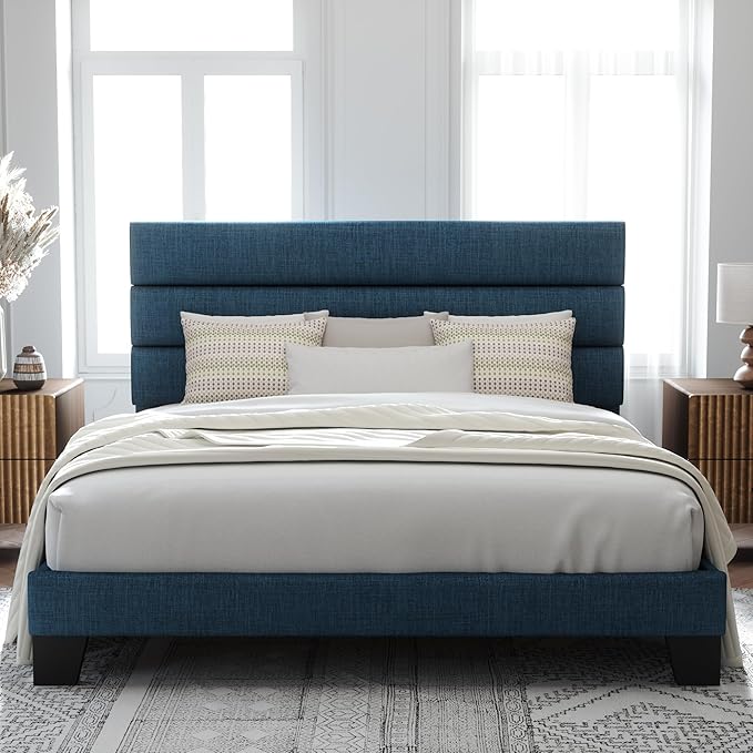 Allewie King Size Platform Bed Frame by Allewie