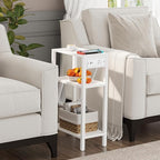 TUTOTAK Narrow Side Table with Charging Station, Small End Table with USB Ports - Image 2