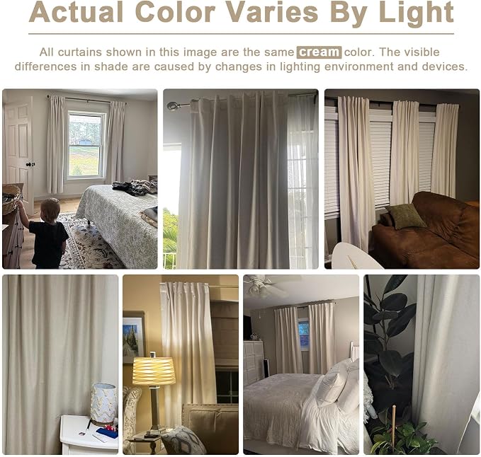 Linen Textured Total Blackout Curtains - Image 8