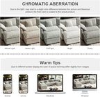 146" Cloud Couch Sectional, U Shaped Modular Sectional Sofa, 4-Seat Deep Seat - Image 7