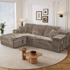 108" L Shaped Boneless Sectional Couches by Repantes