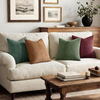 MIULEE Soft Corduroy Decorative Throw Pillow Covers Christmas Green 18x18 | Set - Image 7