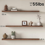 Fun Memories 55Inch Long Floating Shelves, 8 Inch Deep Shelves - Image 3