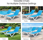 Kozyard Outdoor Chaise Lounge Chair, Fully Flat Adjustable Patio Lounger - Image 8