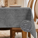 BALCONY & FALCON Rectangle Tablecloth Washable Wrinkle Resistant and Water by BALCONYFALCON