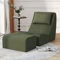 Giant Bean Bag Chair for Adults, Corduroy Chaise Lounge by SnugSofeeFoamSofa