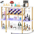 Unikito 4-Tier Metal Coffee Bar Cabinet by Unikito