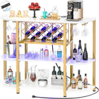 Unikito 4-Tier Metal Coffee Bar Cabinet by Unikito