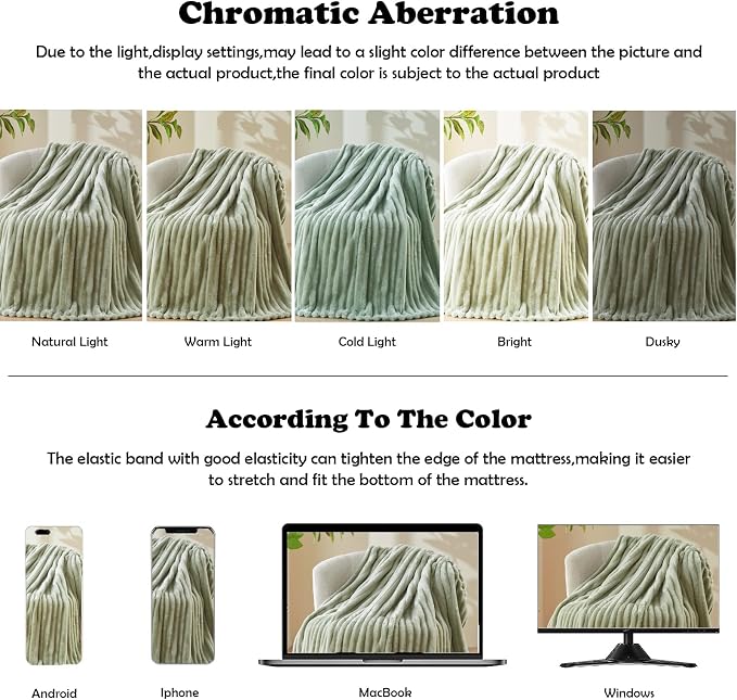 NEWCOSPLAY Fleece Ribbed Cozy Twin Blanket - Image 6