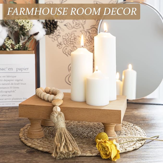 EOSAHR Modern Farmhouse Wood Riser - Image 4