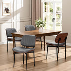 YaFiti Dining Chairs Set of 2, Dining Room and Kitchen Chairs, Mid Century - Image 3