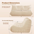 Bean Bag Loveseat Chair Big Sofa Beanbag Chair - Image 2