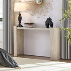 53.15" Faux Marble Pattern Entryway Table - Image 5