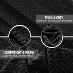 Exclusivo Mezcla Soft Waffle Fleece Bed Blanket King Size, Cozy Flannel - Image 7