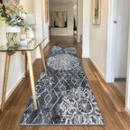 HEBE Hallway Runner Rug 2'8''x8', Washable Non Slip Kitchen Rug Runner | Soft - Image 8