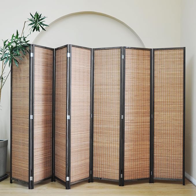 Furnnylane 7 Panel Bamboo Room Divider - Image 3