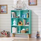 LEYAOYAO 7 Cube Bookshelf 3-Tier Bookcase - Image 5