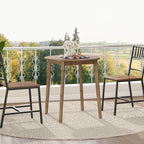 HOOBRO Bamboo Dining Table, Round Dining Table - Image 9