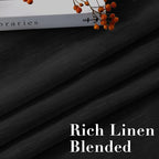 H.VERSAILTEX Linen Curtains Natural Blended Curtain Panels - Image 4