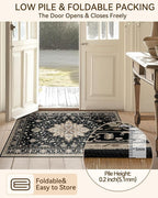 RELEANY Washable Area Rug, Runner 2'x6', Water Repellent, Pet Friendly - Image 7