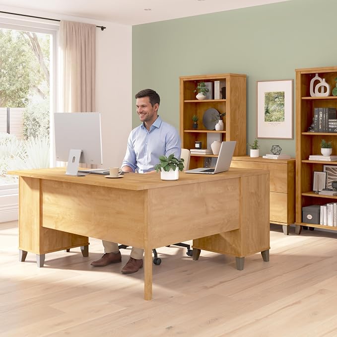 Bush Home 60-Inch L-Shaped Desk - Image 4
