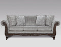 Hernen Carved Wood Frame Sofa by RoundhillFurniture