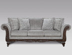 Hernen Carved Wood Frame Sofa by RoundhillFurniture