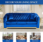DAMAIFROM Mid Century Modern Chesterfield Sofa Couch, 5 Seat Tufted Sofas - Image 5