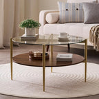LumFurn Round Coffee Table, Mid-Century Modern Design, D30“ x H17”, - Image 3