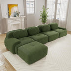 Boneless Sectional Couch, No Assembly Required, 152.7” L Shaped Modular Cloud by ModonChicSofasCouches
