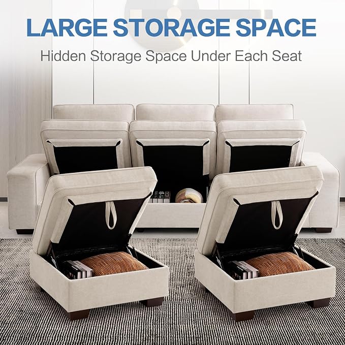 TEKAMON 100" Modular Sectional Sofa - Image 3